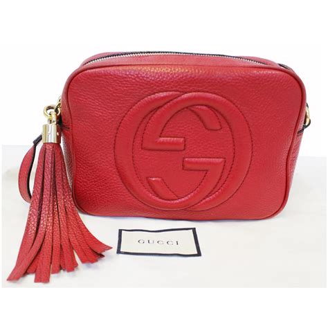 gucci disco bag rot|black Gucci soho disco bag.